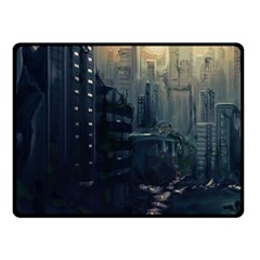 Apocalypse Post Apocalyptic Fleece Blanket (small) by Sudhe