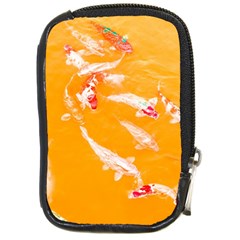 Koi Carp Scape Compact Camera Leather Case by essentialimage