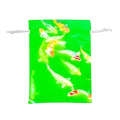 Koi Carp Scape Lightweight Drawstring Pouch (m) by essentialimage