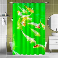 Koi Carp Scape Shower Curtain 48  X 72  (small)  by essentialimage