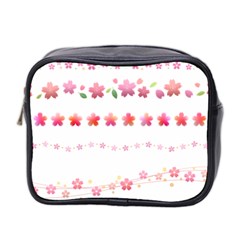 Sakura Border Cherry Blossom Mini Toiletries Bag (two Sides) by Simbadda