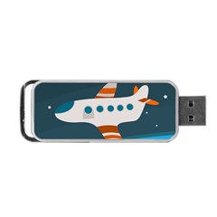 Plane Aircraft Flight Portable Usb Flash (one Side) by Simbadda