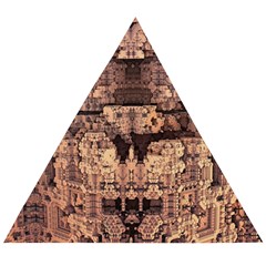 Fractals Abstraction Tla Designs Wooden Puzzle Triangle by Simbadda