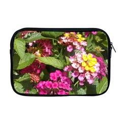 Summer Lantana W Bee Apple Macbook Pro 17  Zipper Case by Riverwoman