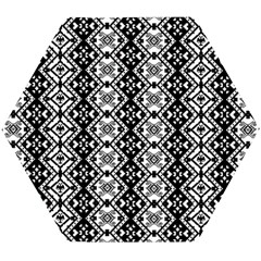 Black And White-3 Wooden Puzzle Hexagon