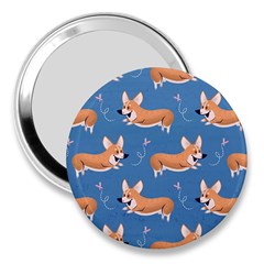Corgi Patterns 3  Handbag Mirrors by Sudhe