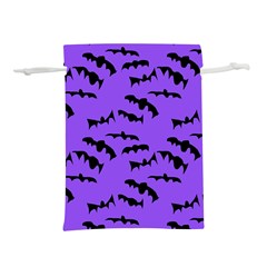 Bats Pattern Lightweight Drawstring Pouch (m) by bloomingvinedesign