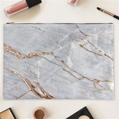 Gray Light Marble Stone Texture Background Cosmetic Bag (xxl) by Vaneshart