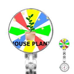 House Plant Stainless Steel Nurses Watch by okhismakingart