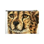 Cheetah Cosmetic Bag (Large) Back