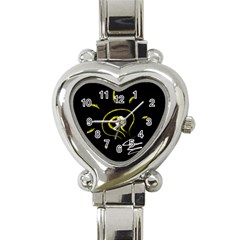 Bulb Light Idea Electricity Heart Italian Charm Watch