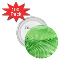 Wave Concentric Circle Green 1 75  Buttons (100 Pack)  by HermanTelo