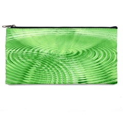 Wave Concentric Circle Green Pencil Cases by HermanTelo