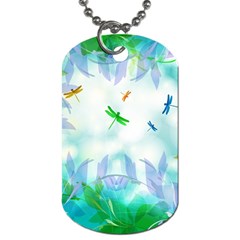 Scrapbooking Tropical Pattern Dog Tag (two Sides)