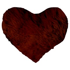 Fur Skin Bear Large 19  Premium Heart Shape Cushions