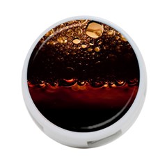 Water Drops Bubbles Macro Close Up Brown 4-port Usb Hub (one Side) by Vaneshart