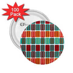 Bricks Abstract Seamless Pattern 2 25  Buttons (100 Pack) 