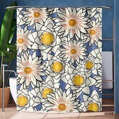 Flowers Pattern Lotus Lily Shower Curtain 60  X 72  (medium) 