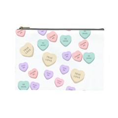 Hearts Cosmetic Bag (large) by Lullaby