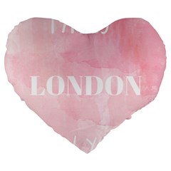 Paris, London, New York Large 19  Premium Heart Shape Cushions