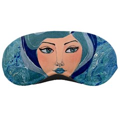 Blue Girl Sleeping Mask by CKArtCreations