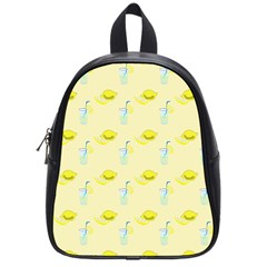 Lemonade Polkadots School Bag (small) by bloomingvinedesign