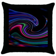 Art Abstract Colorful Abstract Art Throw Pillow Case (black)