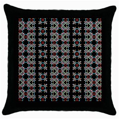 Pattern Black Background Texture Art Throw Pillow Case (black)