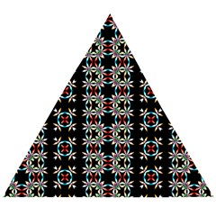 Pattern Black Background Texture Art Wooden Puzzle Triangle