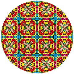 Seamless Pattern Tile Tileable Wooden Puzzle Round