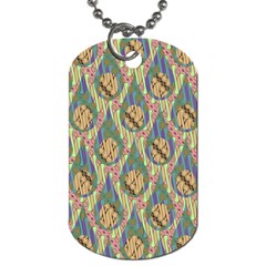 Tribal Background Boho Digital Paper Dog Tag (two Sides) by Simbadda