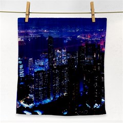 Night City Dark Face Towel by Vaneshart