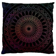 Mandala Fractal Pattern Standard Flano Cushion Case (two Sides) by Vaneshart