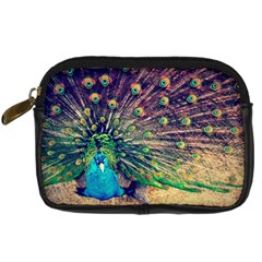 Bird Biology Fauna Material Chile Peacock Plumage Feathers Symmetry Vertebrate Peafowl Digital Camera Leather Case by Vaneshart