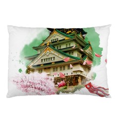 Osaka Castle Nagoya Castle Kumamoto Castle Pillow Case (two Sides) by Vaneshart