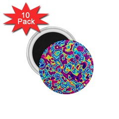 Ripple Motley Colorful Spots Abstract 1 75  Magnets (10 Pack)  by Vaneshart