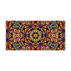 Geometric Pattern Kaleidoscope Art Mirror Image Mosaic Yoga Headband by Vaneshart