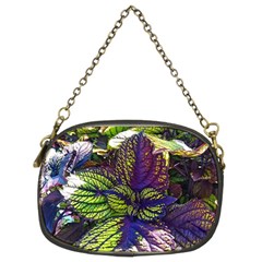 Dark Coleus Chain Purse (two Sides) by Riverwoman