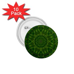 Fauna Nature Ornate Leaf 1 75  Buttons (10 Pack) by pepitasart