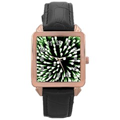 Bacteria Bacterial Species Imitation Rose Gold Leather Watch 