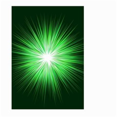 Green Blast Background Large Garden Flag (two Sides)