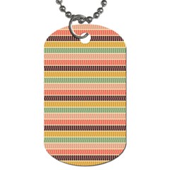 Vintage Stripes Lines Background Dog Tag (one Side) by Vaneshart