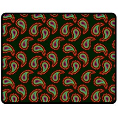 Seamless Paisley Pattern Fleece Blanket (medium)  by Vaneshart