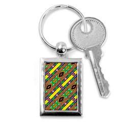 Diagonal Stripes                                            Key Chain (rectangle) by LalyLauraFLM