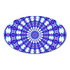 Pattern Background Color Oval Magnet by Vaneshart