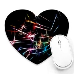 Lights Star Sky Graphic Night Heart Mousepads by HermanTelo