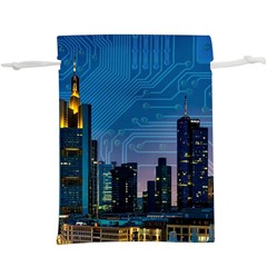 Smart City Circuit Board  Lightweight Drawstring Pouch (xl)