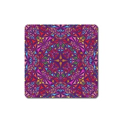 Kaleidoscope  Square Magnet by Sobalvarro