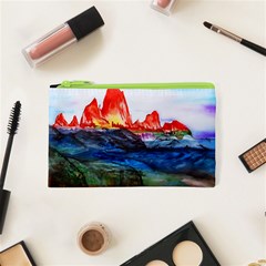 Fitzroy Argentina Chile Patagonia Cosmetic Bag (xs) by Wegoenart