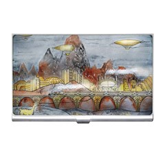 Airships Flight Travel Sky Business Card Holder by Wegoenart